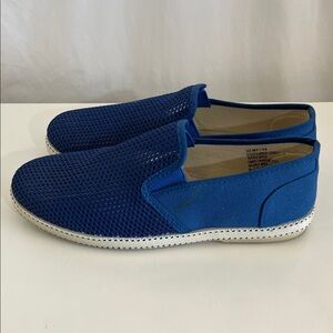 GBX Royal Blue Mesh Riviera Slip-Ons